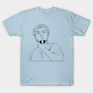 Greek statue scluptures illustration line art T-Shirt